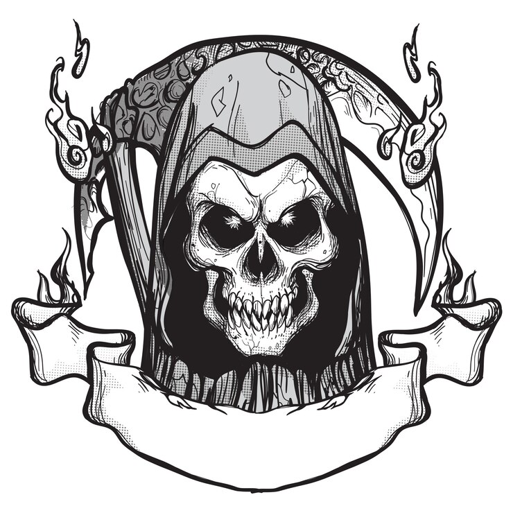 Tatuaje emblema segador