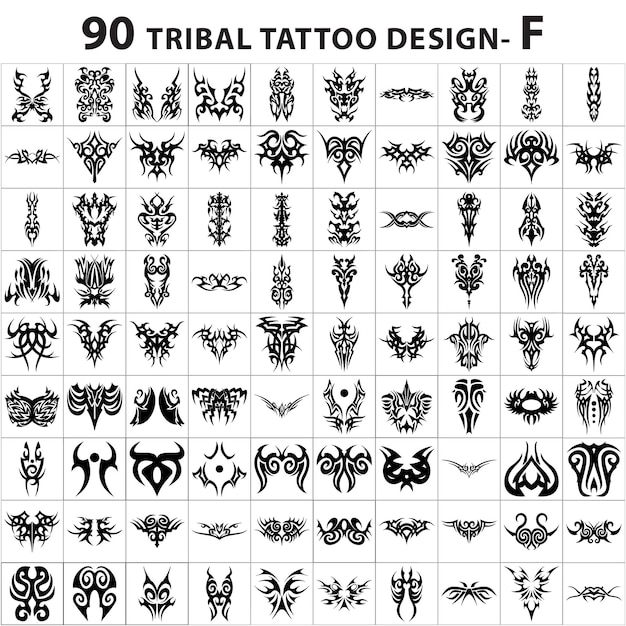 tatuaje mehendi diseño set colección dibujo tatuaje hina hena manojo vector sexy