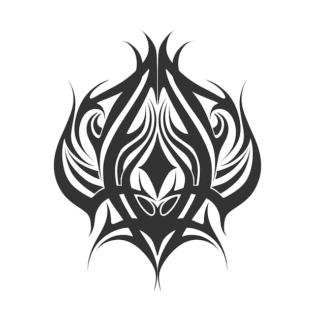 Tatuaje tribal dibujado a mano