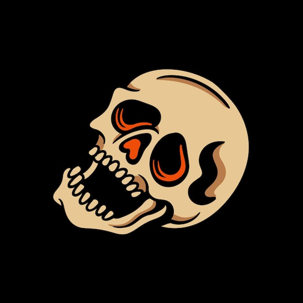 Tatuaje de la vieja escuela Ilustración de tatuaje Diseño simple Tatuaje diseño Tatuaje cráneo