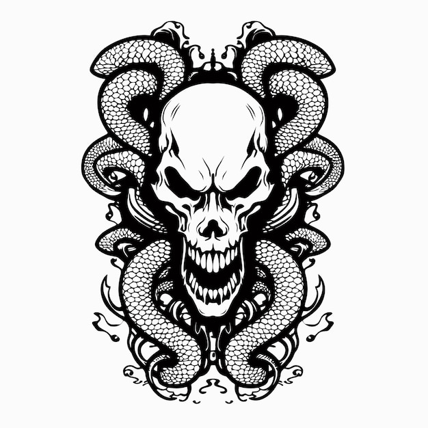 Tatuajes de cráneo tribal
