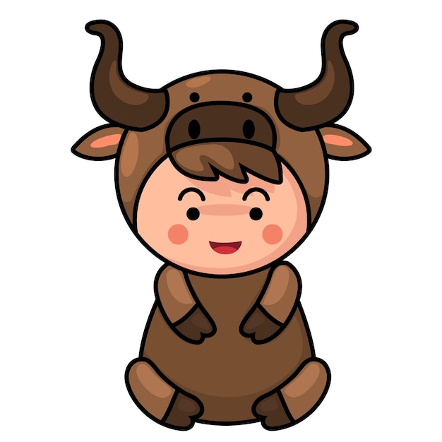 Tauro signo zodiaco vector ilustración de los niños