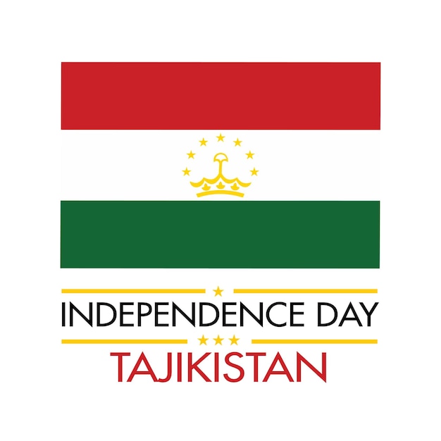 Tayikistán, día de la independencia, 9 de septiembre, diseño de pancartas y diseño de bandera Tayikistán