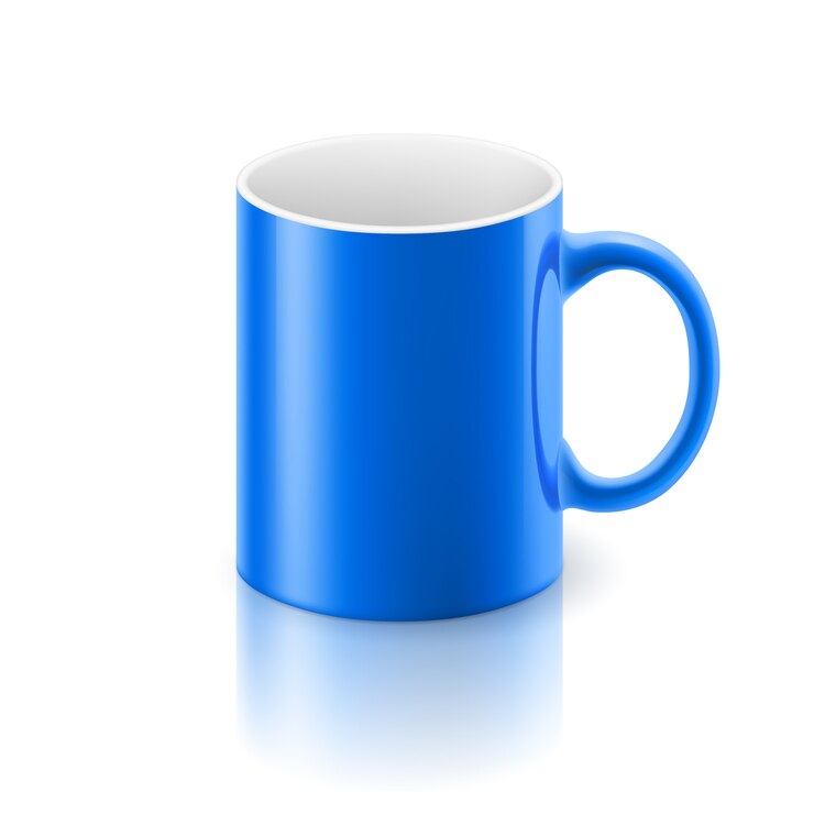 Vector taza azul