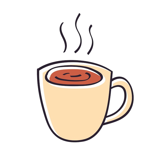 Taza de café caliente