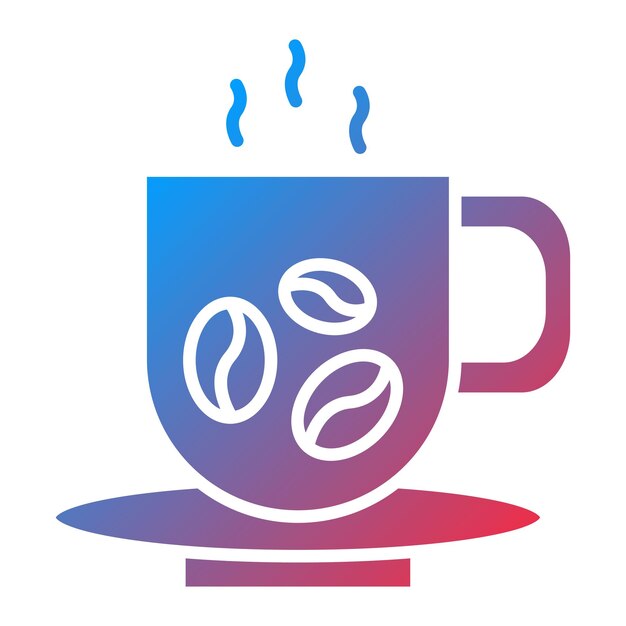 una taza de café colorida con café en ella