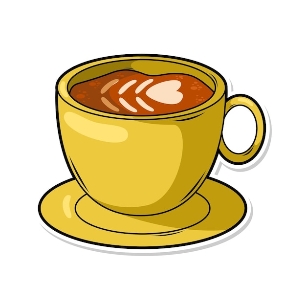 una taza de café con una cuchara