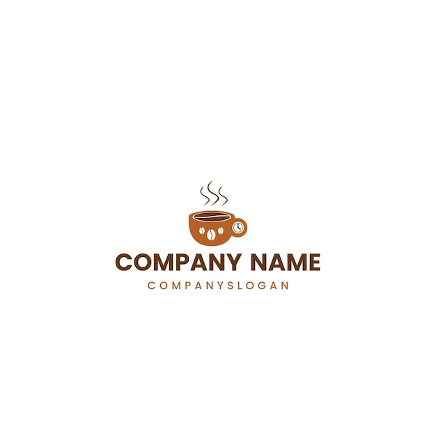 Taza de café de diseño de logotipo