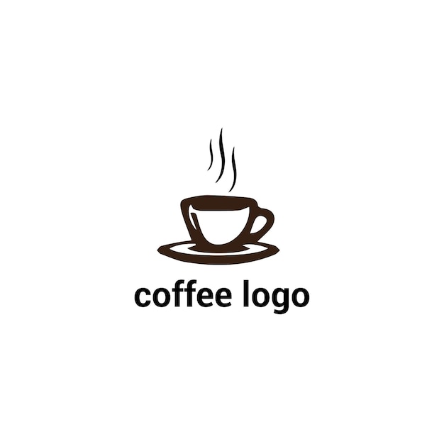 Vector taza de café de diseño de logotipo