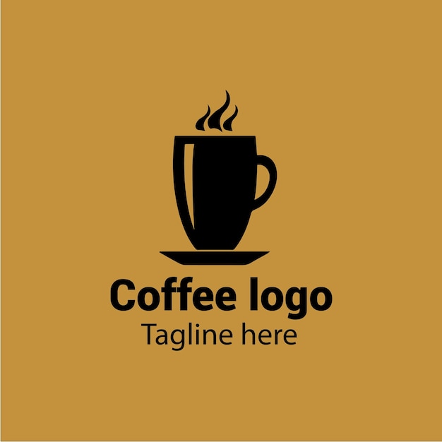 Vector taza de café de diseño de logotipo