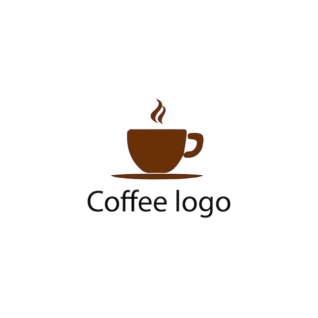 Vector taza de café de diseño de logotipo