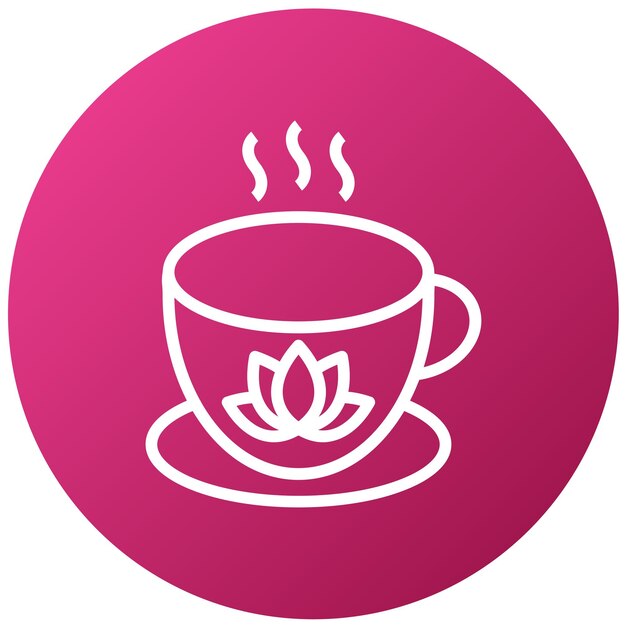 Vector una taza de café con un fondo rosa