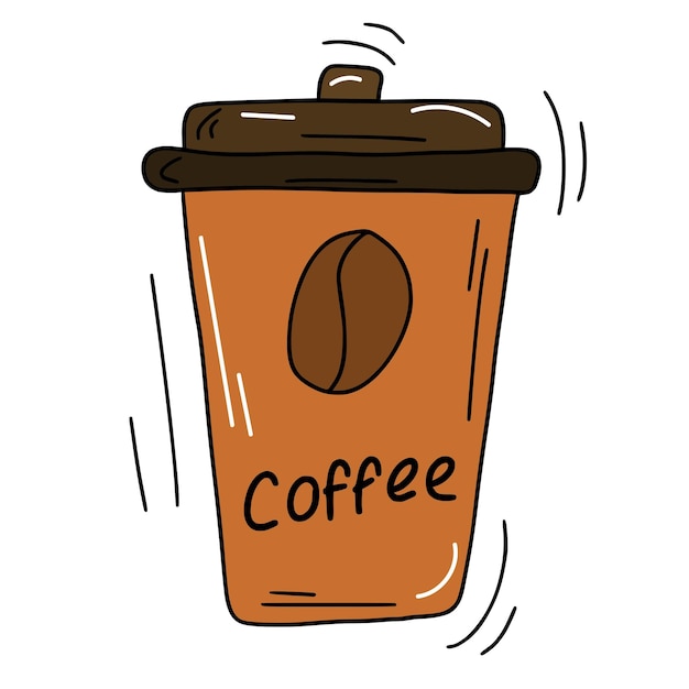taza de café garabato