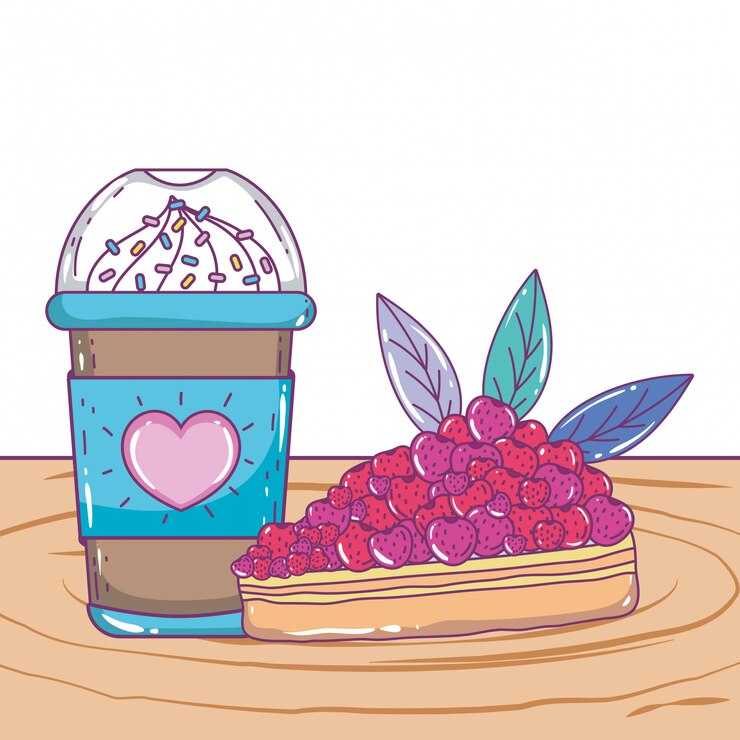 Vector taza de café helado aislado