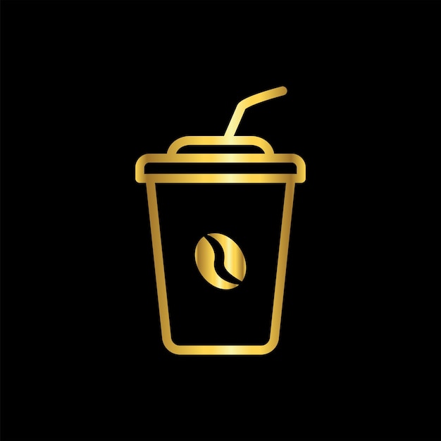 taza de café icono vector plantilla logo moda colección diseño plano