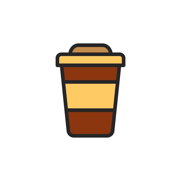 taza de café icono vector plantilla logo moda colección diseño plano