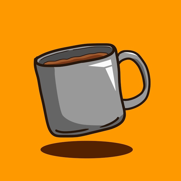 una taza de café con una imagen de una taza De café en él