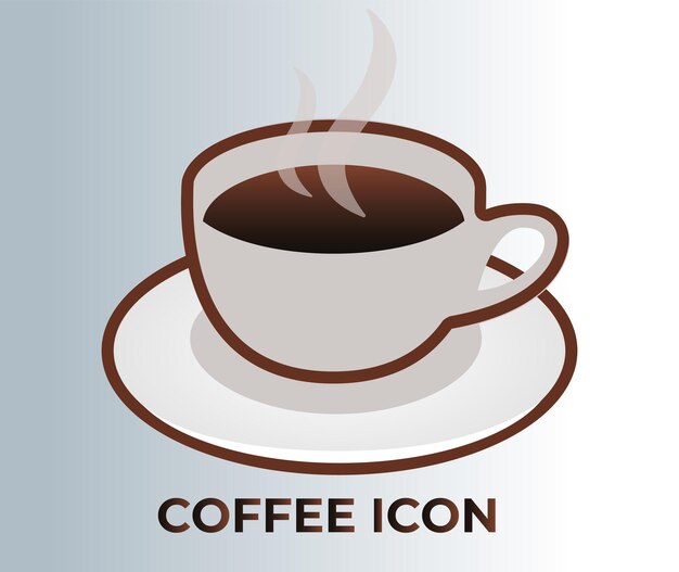 una taza de café con una imagen de una taza