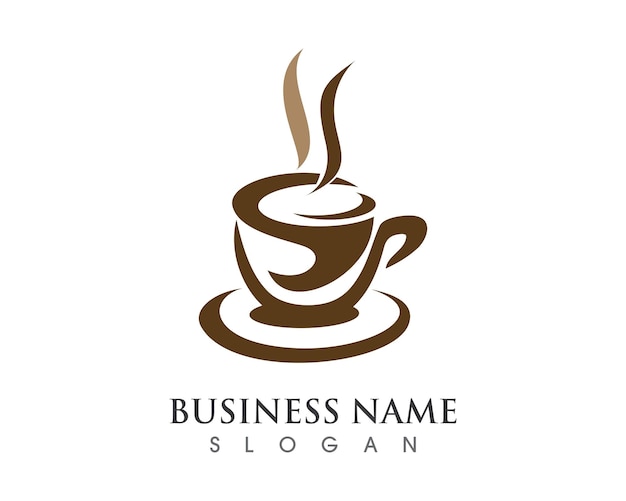 Taza de café Logo Template