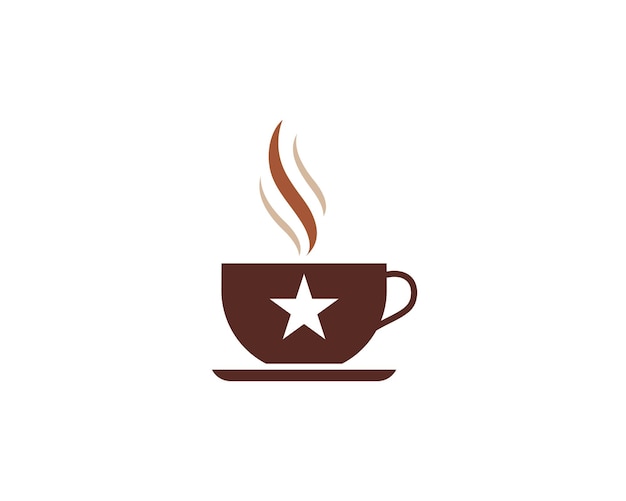 Taza de café Logo Template