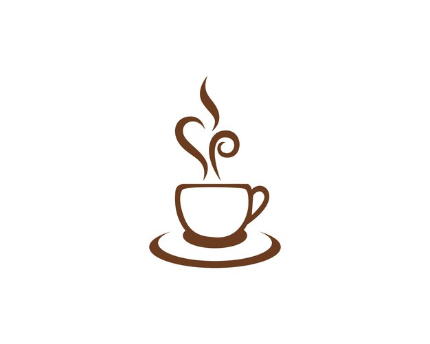 Taza de café Logo Template