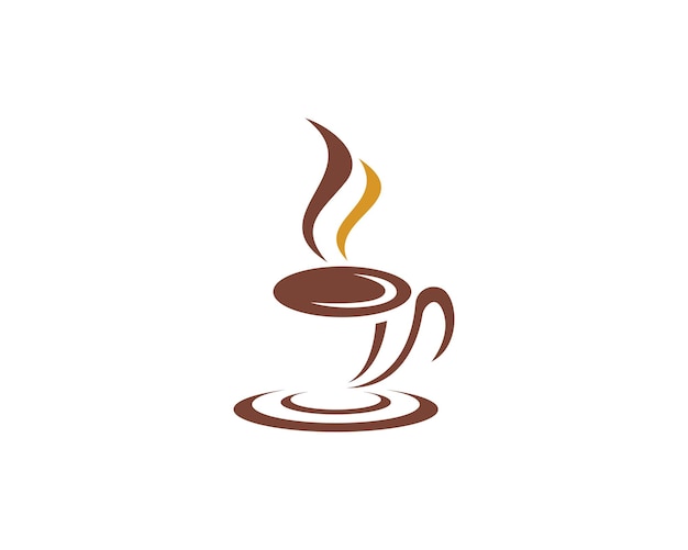 Taza de café Logo Template