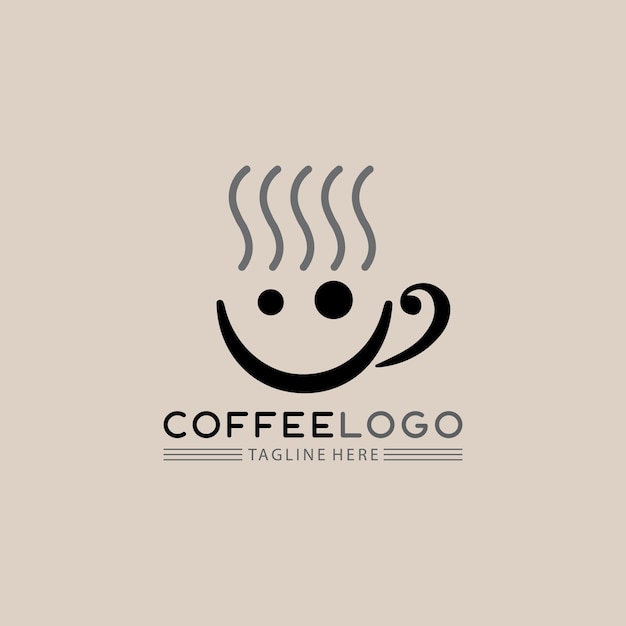 Taza de café Logo Template