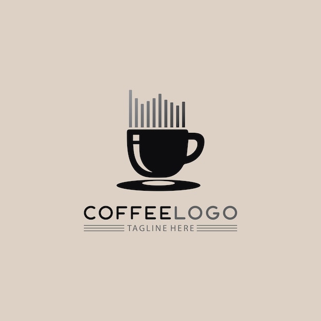Taza de café Logo Template