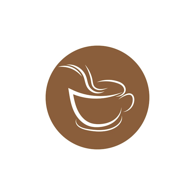 Taza de café Logo Template