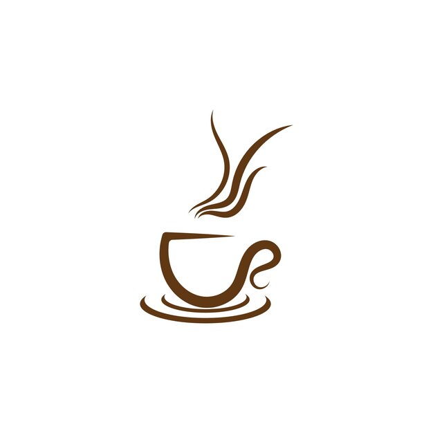 Taza de café Logo Template