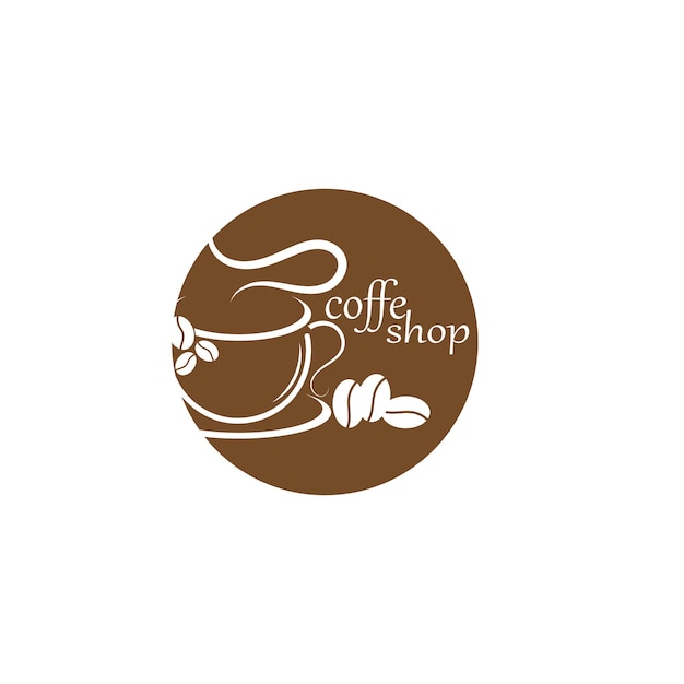 Taza de café Logo Template