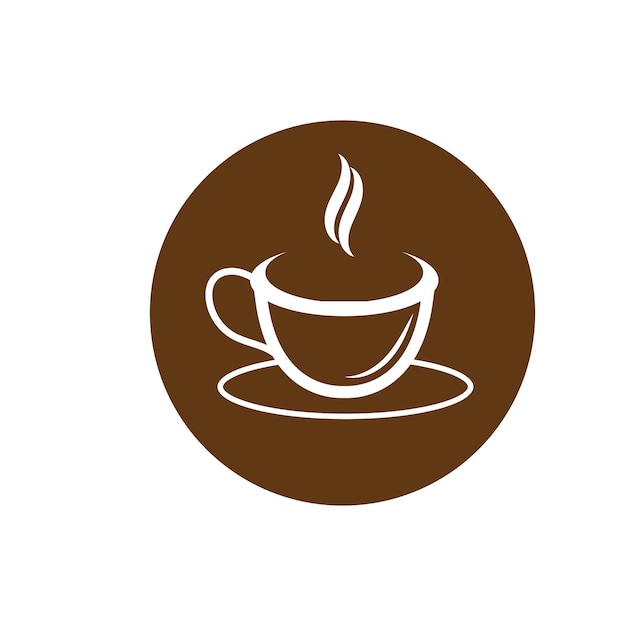 Taza de café Logo Template