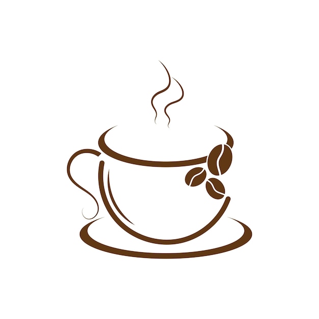 Taza de café Logo Template