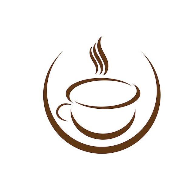 Taza de café Logo Template