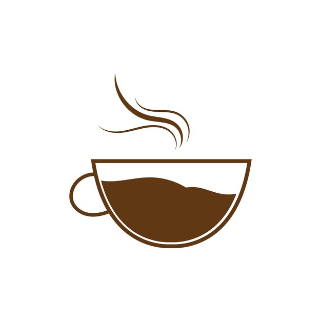 Taza de café Logo Template