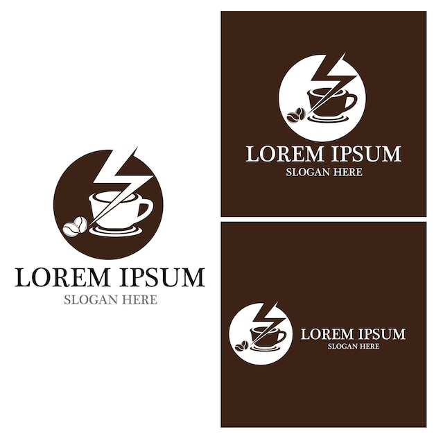 Taza de café Logo Template