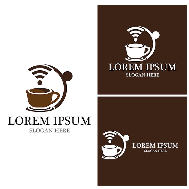Taza de café Logo Template
