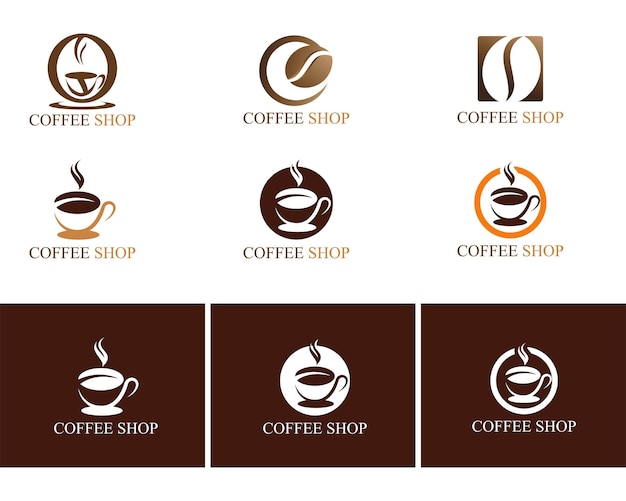 Taza de café Logo Template