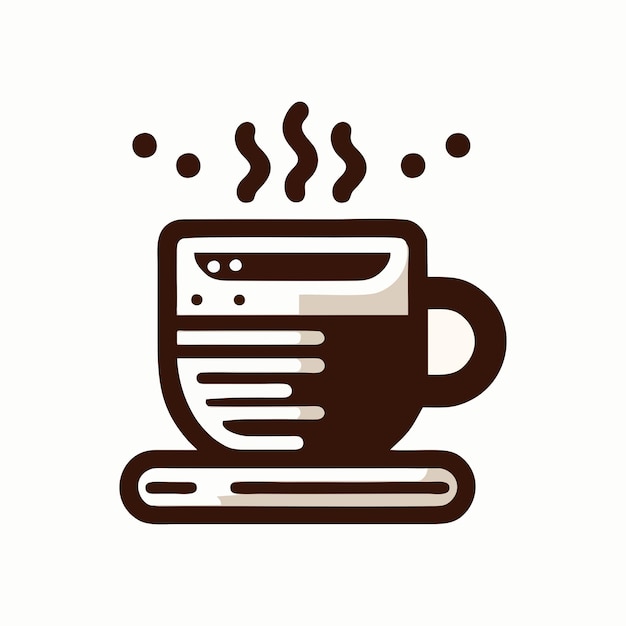 una taza de café con un mango en ella que dice café