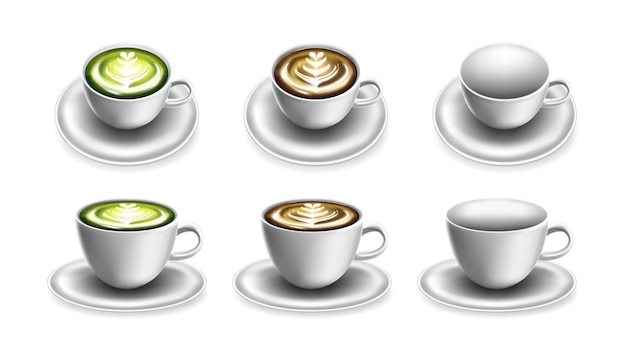 Taza para café o té y bebida caliente Plantilla de maqueta de taza para logotipo