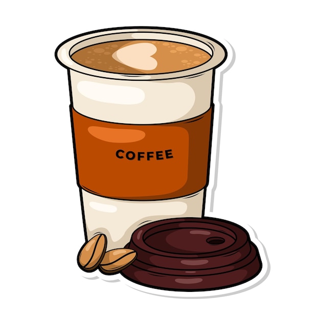 una taza de café con la palabra café escrita
