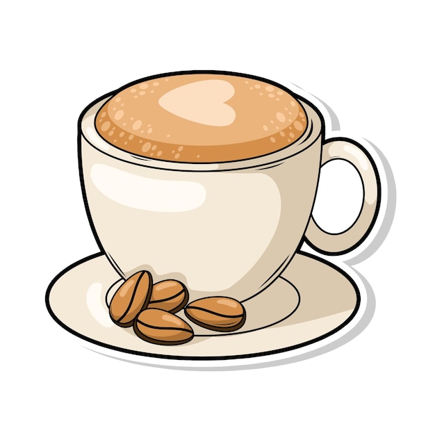 una taza de café con la palabra café escrita