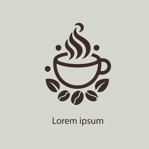 una taza de café con las palabras "coffe" en ella