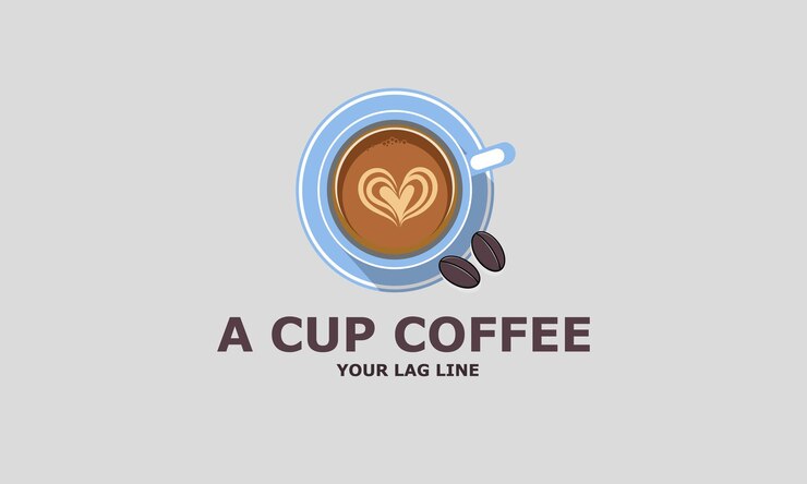 Una taza de café plantilla de logotipo tienda de café diseños de logotipo ilustración vectorial logotipo de café dulce