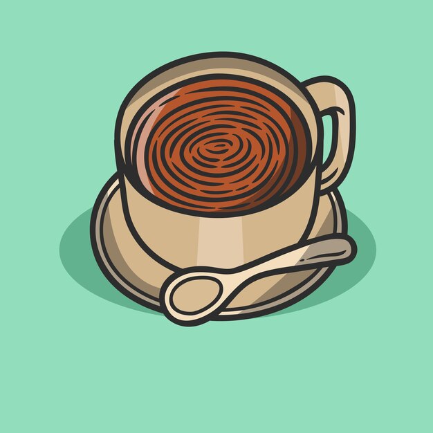 Taza de café recién hecho