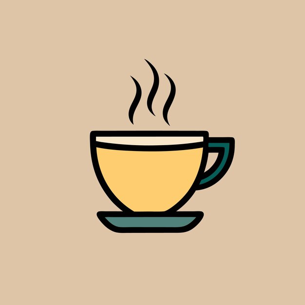 Una taza de café con una tapa que dice muffin en ella