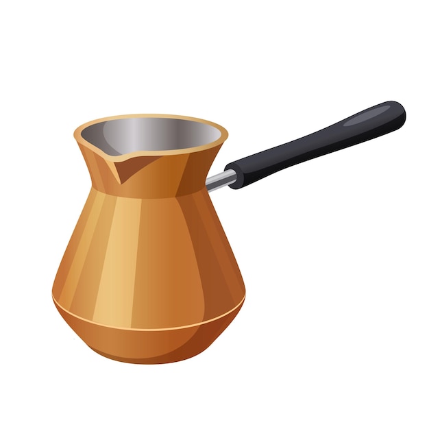 Taza de café turca de cobre