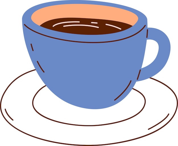 Vector una taza con café