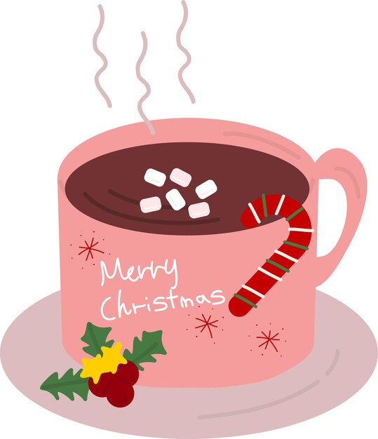 Taza de chocolate de Navidad Suministros de impresión de Navidad Fiesta de Navidad feliz