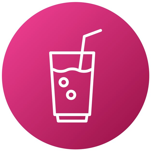 una taza de color rosa y púrpura con una paja en ella